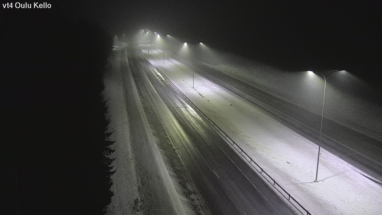 Weather Camera Image Väg 4 Uleåborg, Kello, Oulu, Pohjois-Pohjanmaa