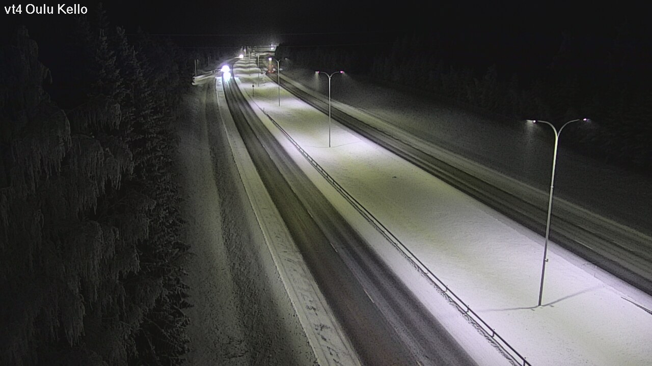 Weather Camera Image Väg 4 Uleåborg, Kello, Oulu, Pohjois-Pohjanmaa
