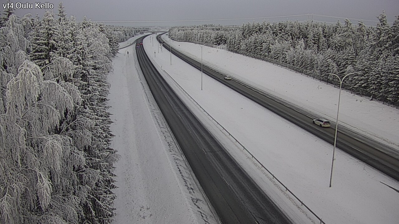 Weather Camera Image Väg 4 Uleåborg, Kello, Oulu, Pohjois-Pohjanmaa