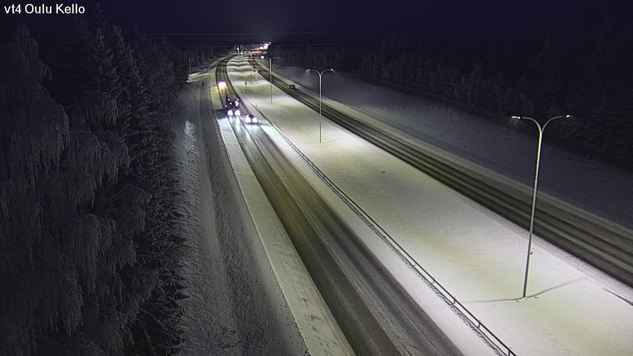 Weather Camera Image Väg 4 Uleåborg, Kello, Oulu, Pohjois-Pohjanmaa