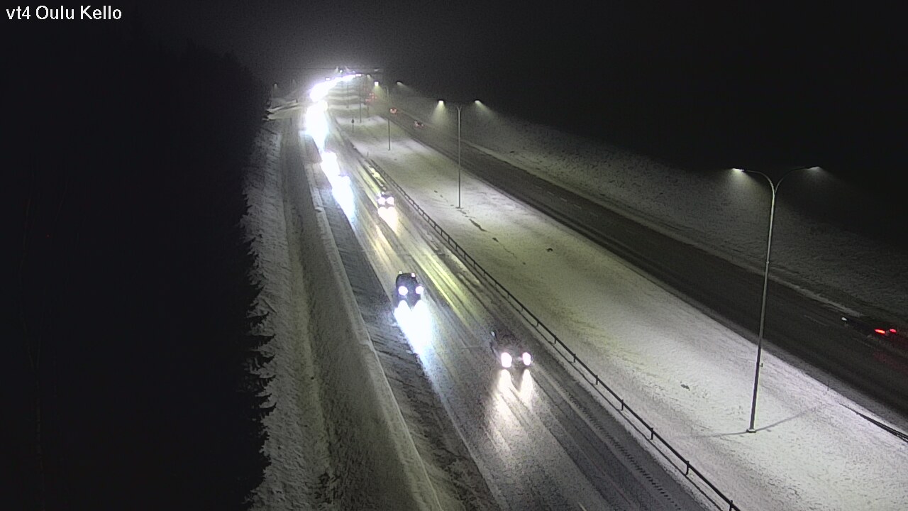 Weather Camera Image Väg 4 Uleåborg, Kello, Oulu, Pohjois-Pohjanmaa