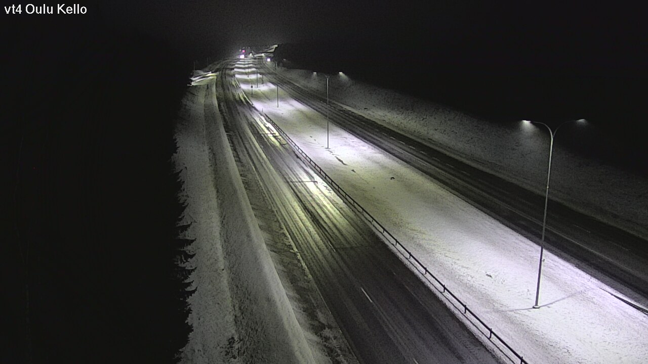 Weather Camera Image Väg 4 Uleåborg, Kello, Oulu, Pohjois-Pohjanmaa