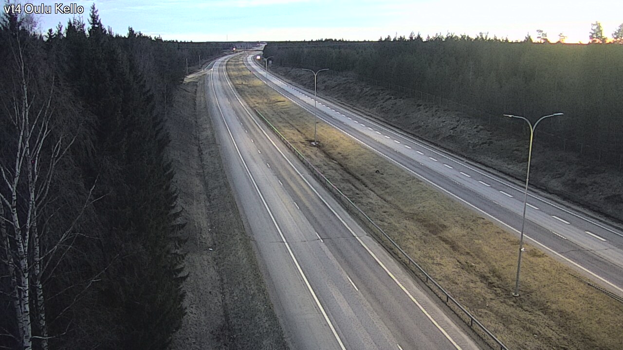 Weather Camera Image Road 4 Oulu, Kello, Oulu, Pohjois-Pohjanmaa