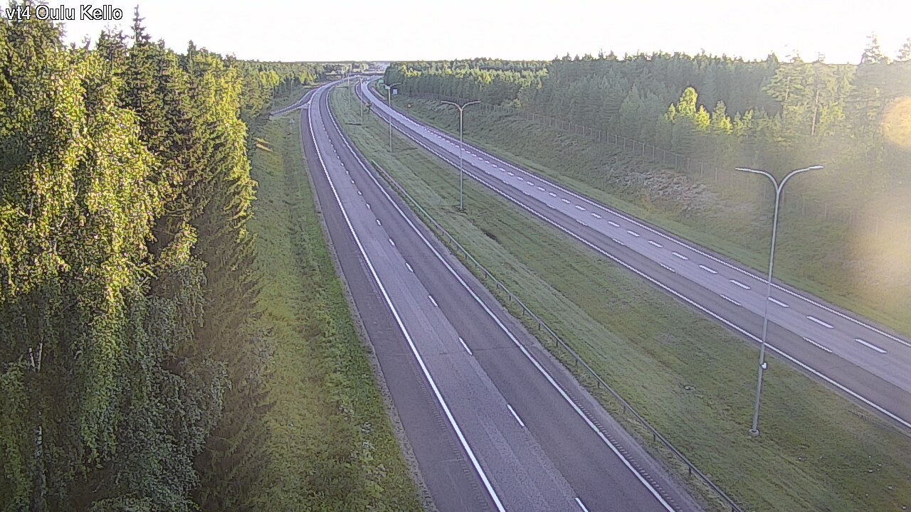 Weather Camera Image Road 4 Oulu, Kello, Oulu, Pohjois-Pohjanmaa