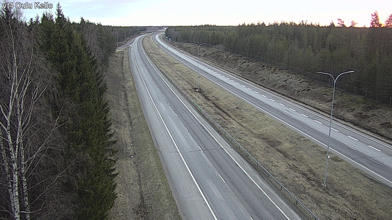Weather Camera Image Road 4 Oulu, Kello, Oulu, Pohjois-Pohjanmaa