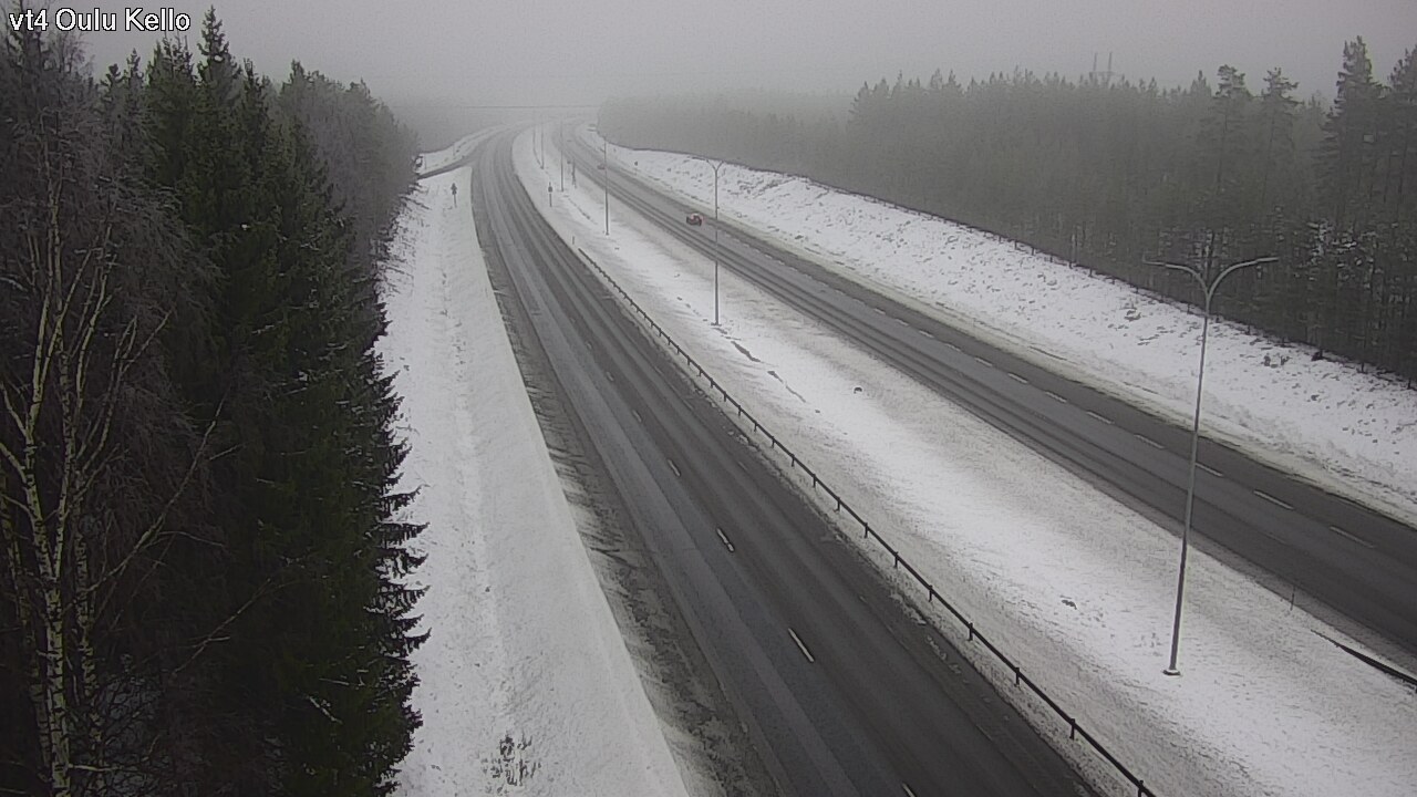 Weather Camera Image Väg 4 Uleåborg, Kello, Oulu, Pohjois-Pohjanmaa