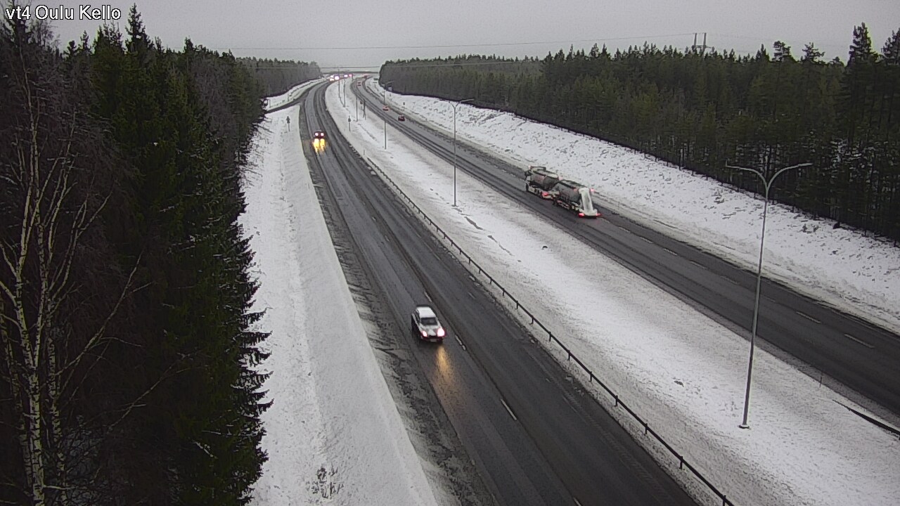 Weather Camera Image Väg 4 Uleåborg, Kello, Oulu, Pohjois-Pohjanmaa