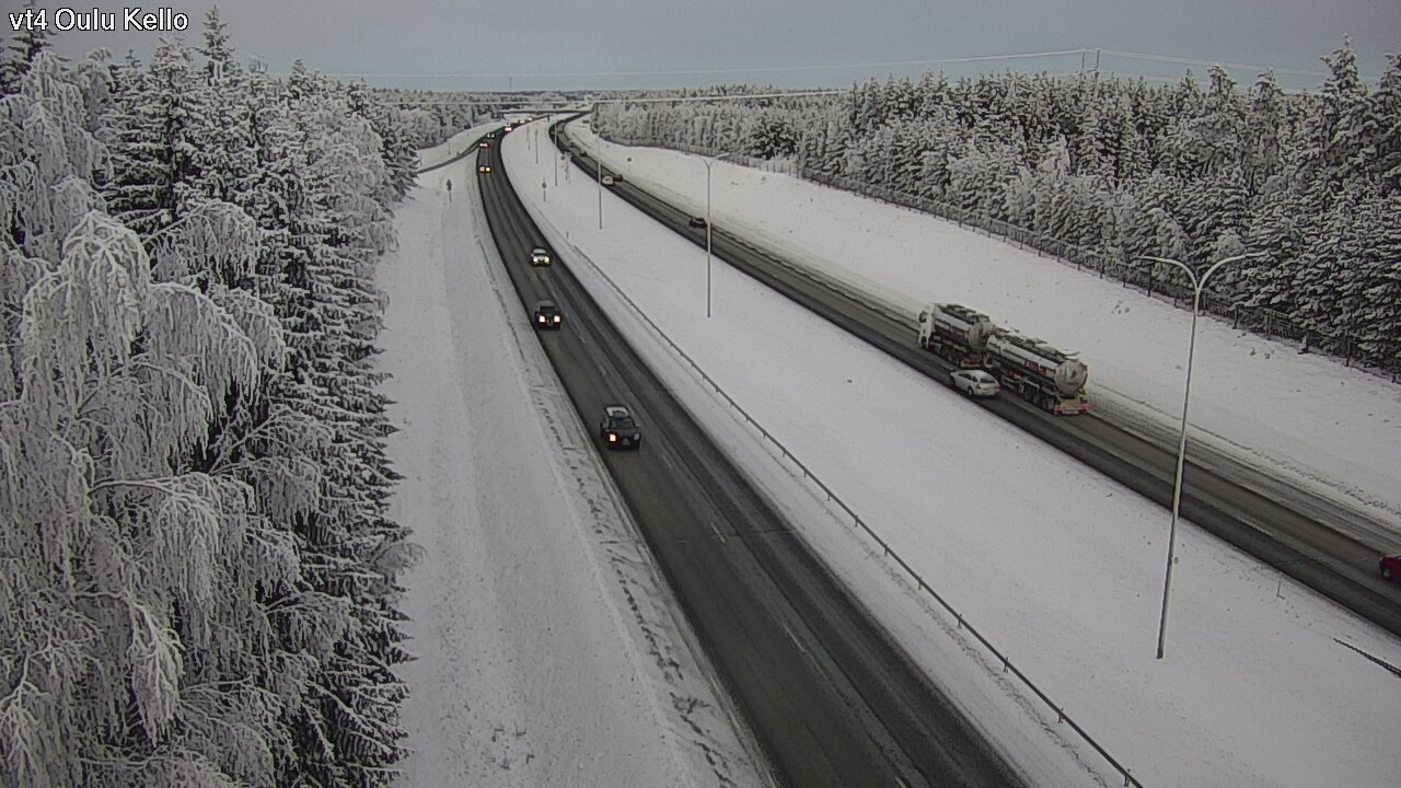 Weather Camera Image Väg 4 Uleåborg, Kello, Oulu, Pohjois-Pohjanmaa