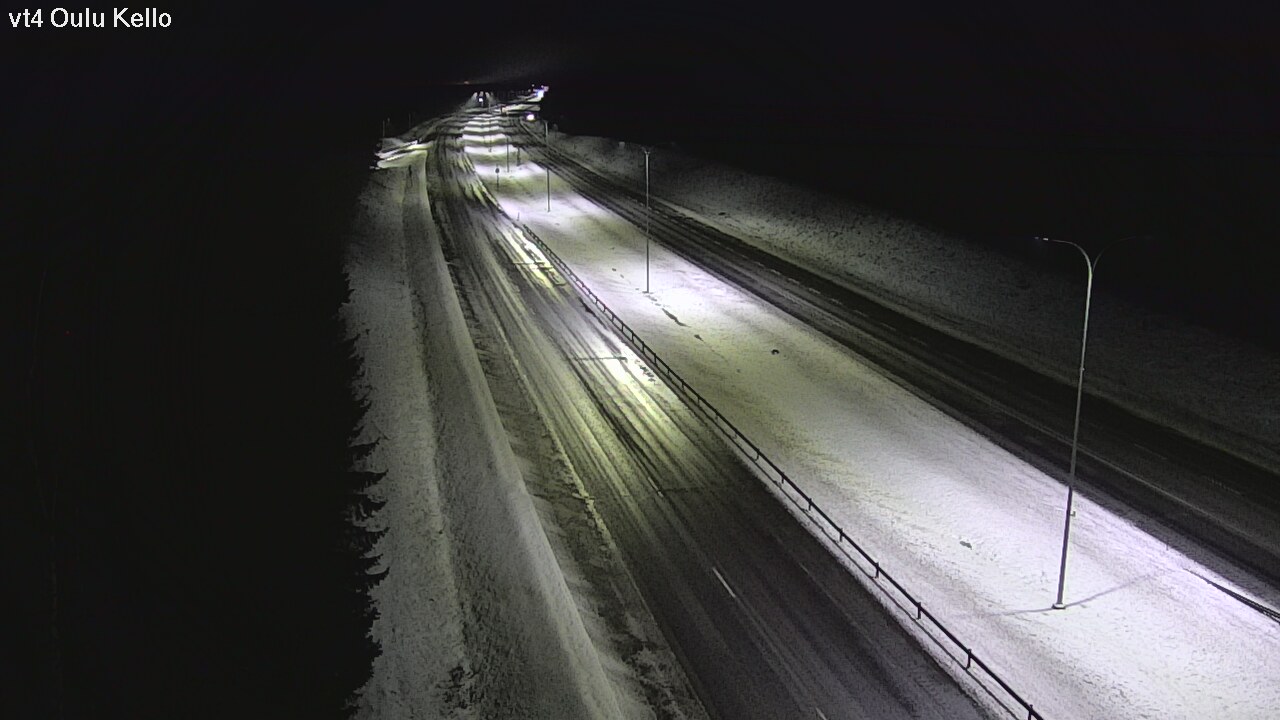 Weather Camera Image Väg 4 Uleåborg, Kello, Oulu, Pohjois-Pohjanmaa