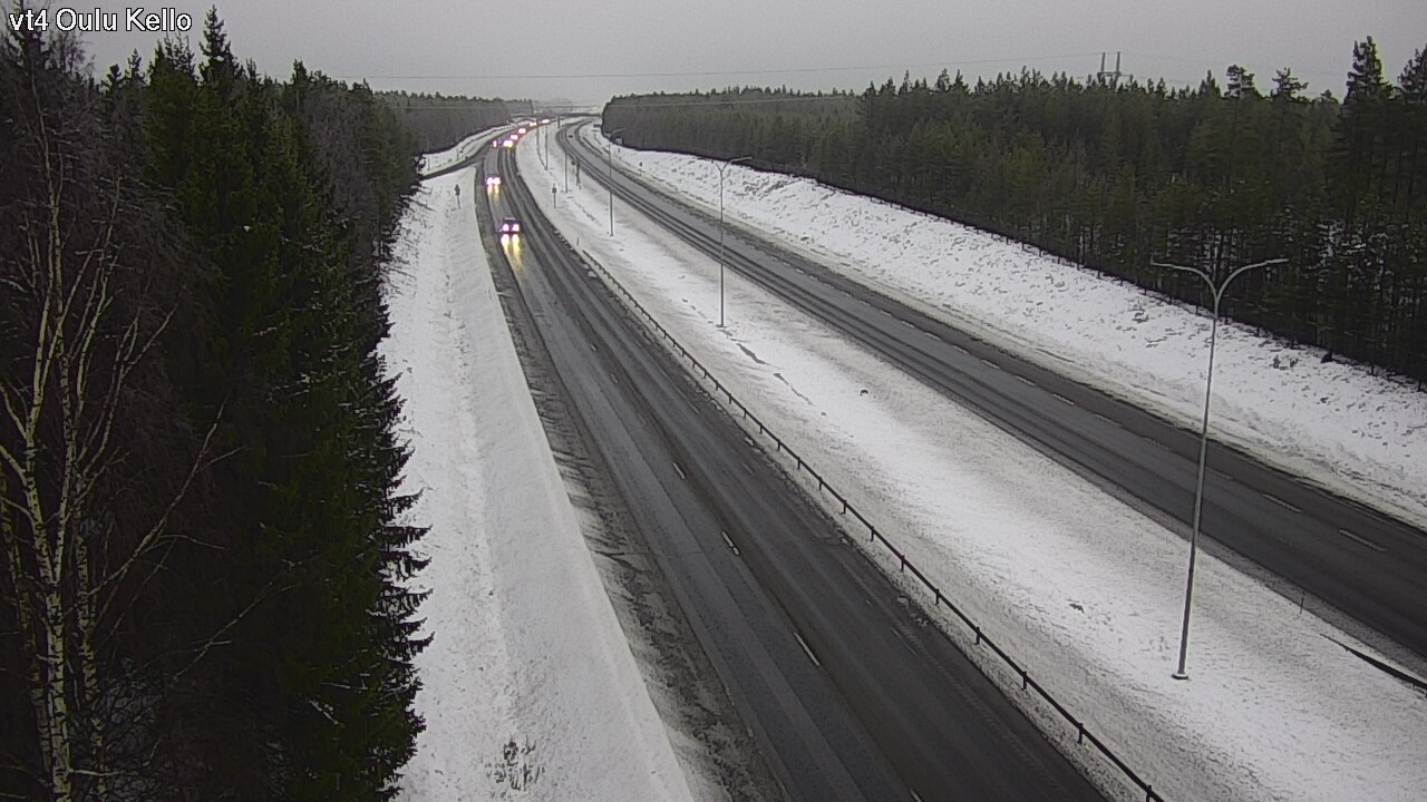 Weather Camera Image Väg 4 Uleåborg, Kello, Oulu, Pohjois-Pohjanmaa