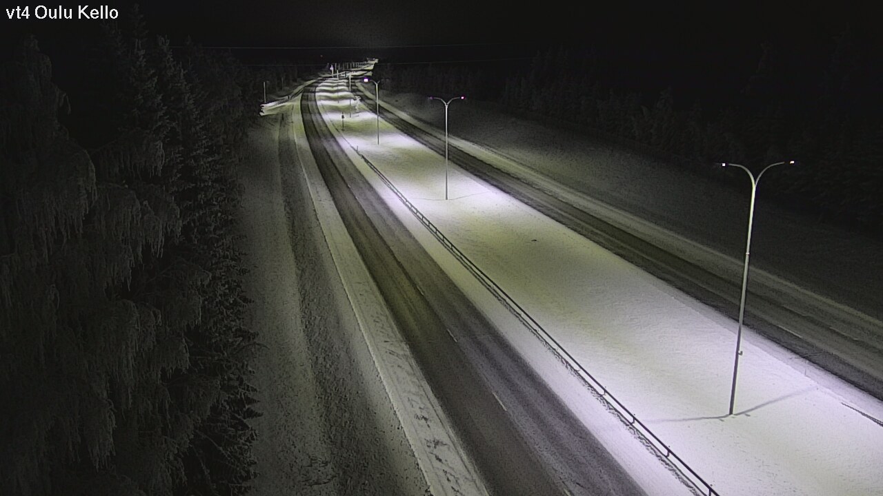 Weather Camera Image Road 4 Oulu, Kello, Oulu, Pohjois-Pohjanmaa