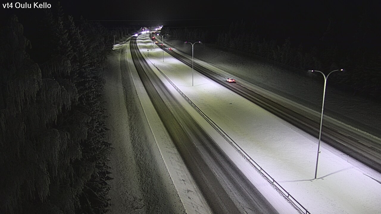 Weather Camera Image Väg 4 Uleåborg, Kello, Oulu, Pohjois-Pohjanmaa