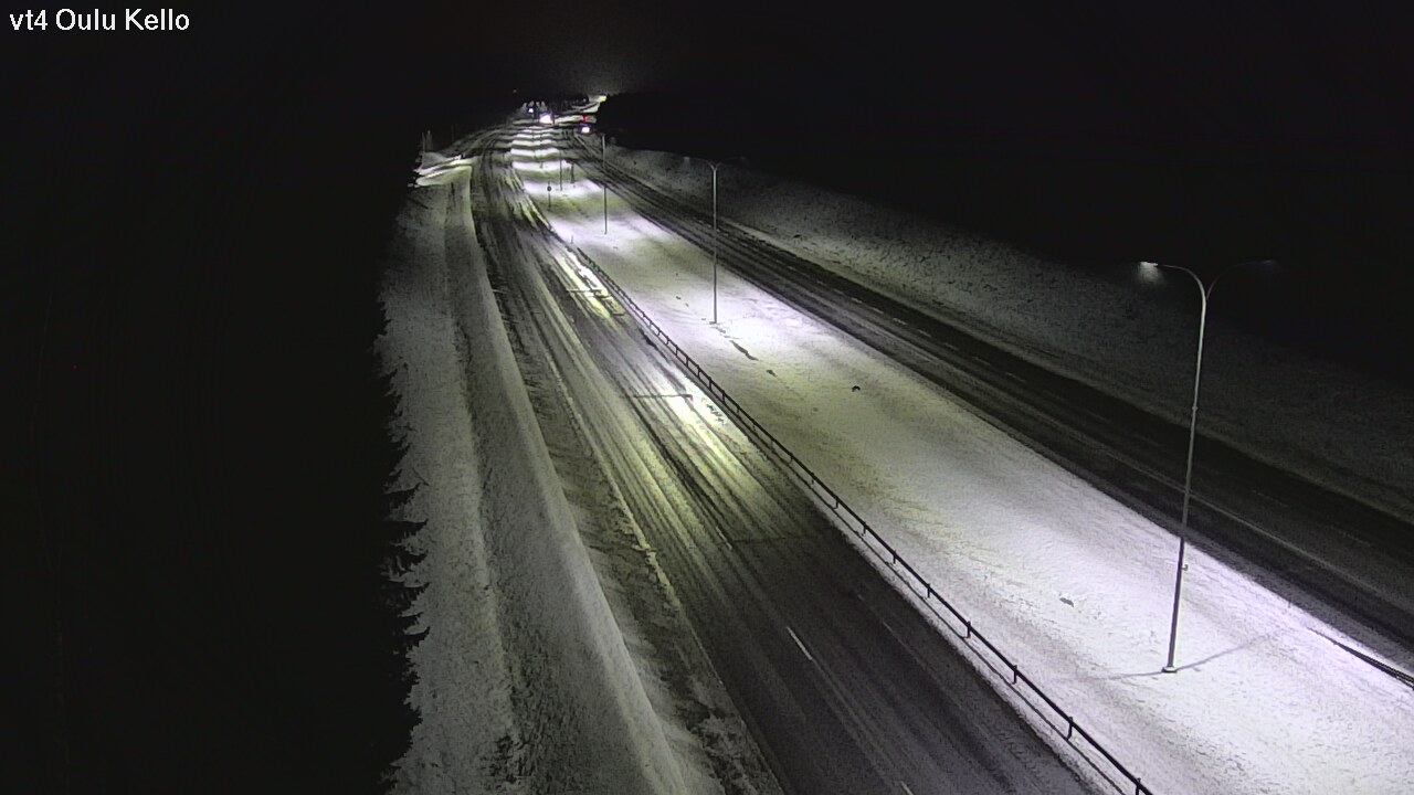 Weather Camera Image Väg 4 Uleåborg, Kello, Oulu, Pohjois-Pohjanmaa