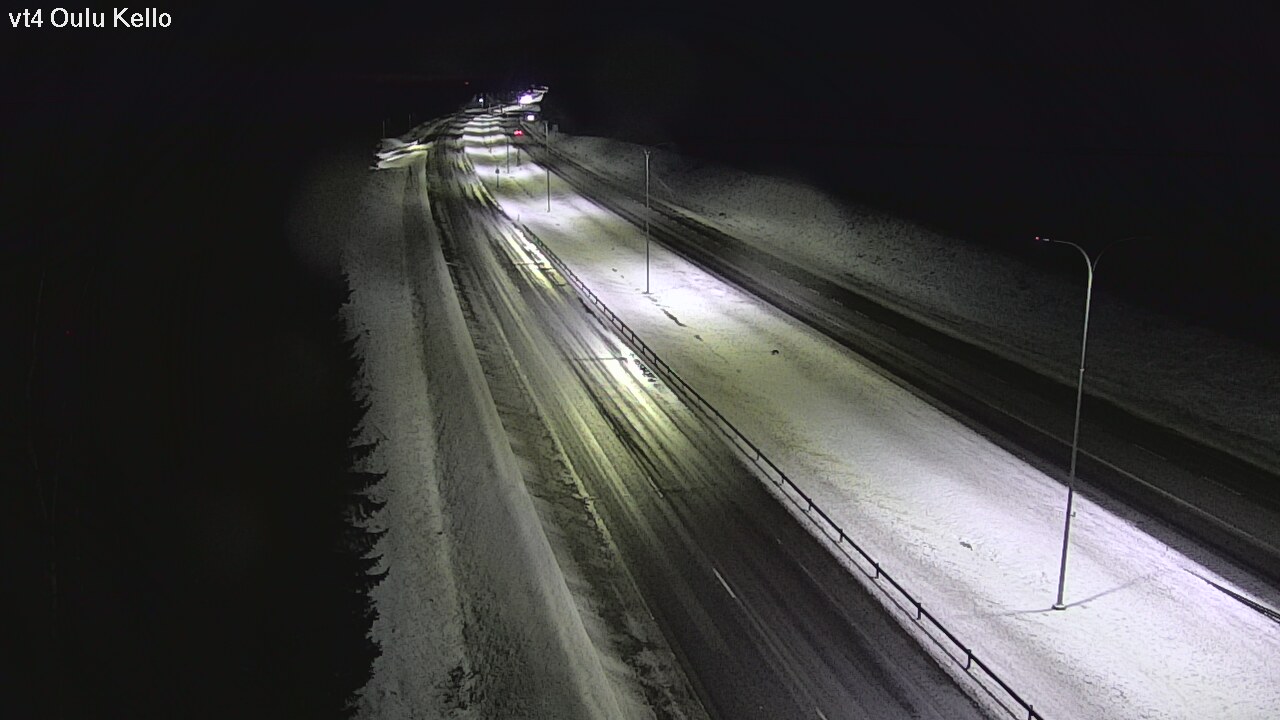 Weather Camera Image Väg 4 Uleåborg, Kello, Oulu, Pohjois-Pohjanmaa