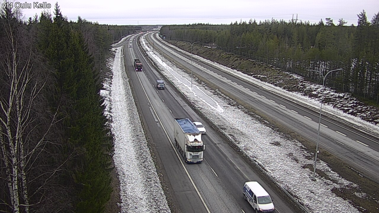 Weather Camera Image Road 4 Oulu, Kello, Oulu, Pohjois-Pohjanmaa