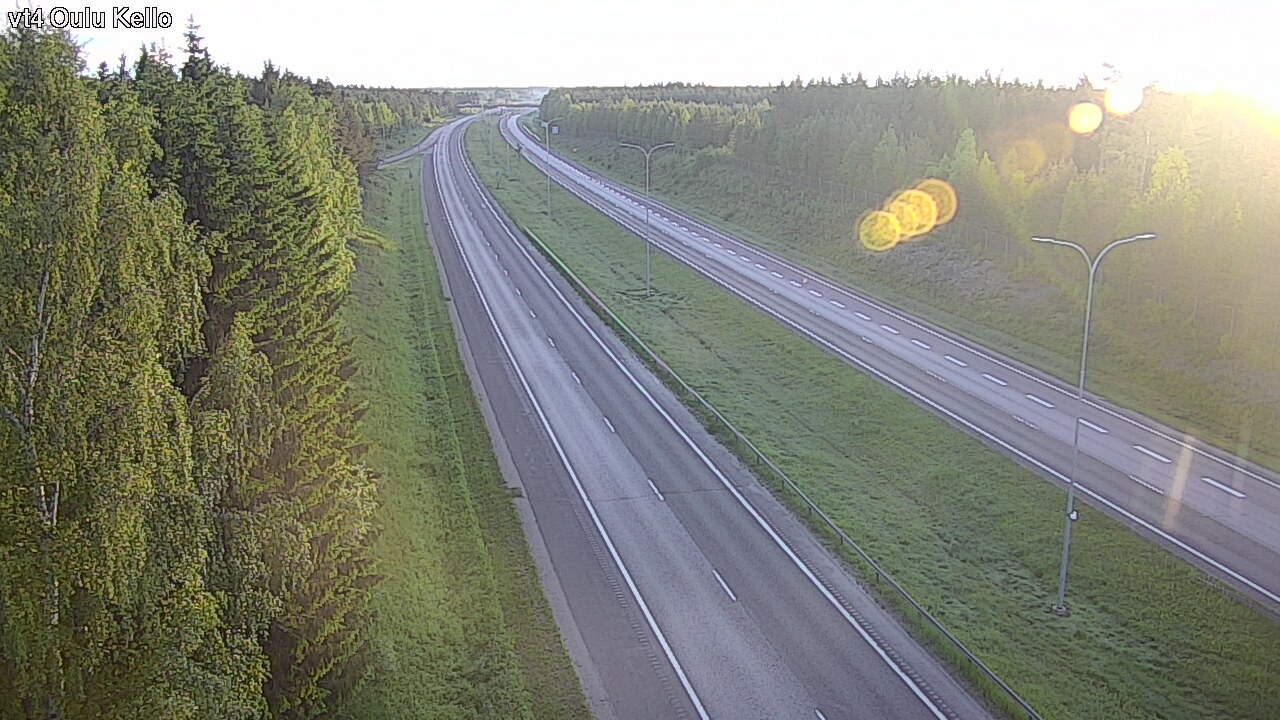 Weather Camera Image Road 4 Oulu, Kello, Oulu, Pohjois-Pohjanmaa