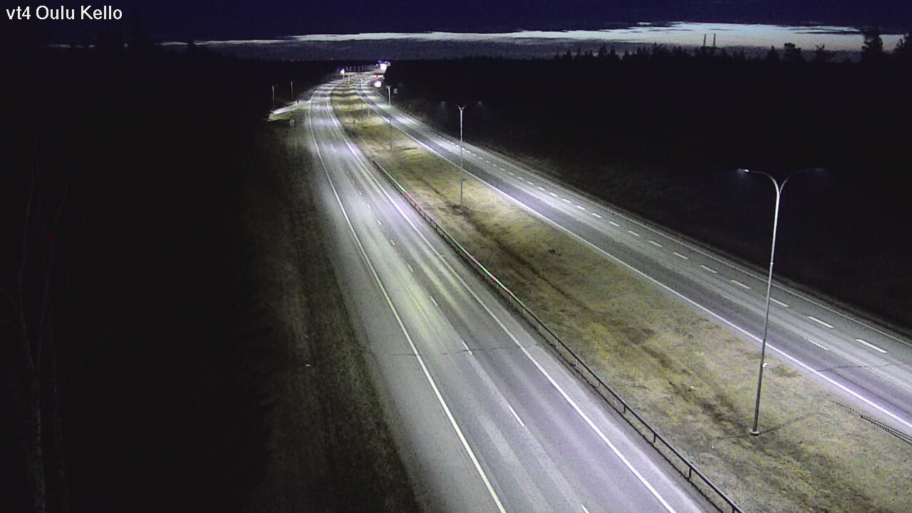 Weather Camera Image Road 4 Oulu, Kello, Oulu, Pohjois-Pohjanmaa