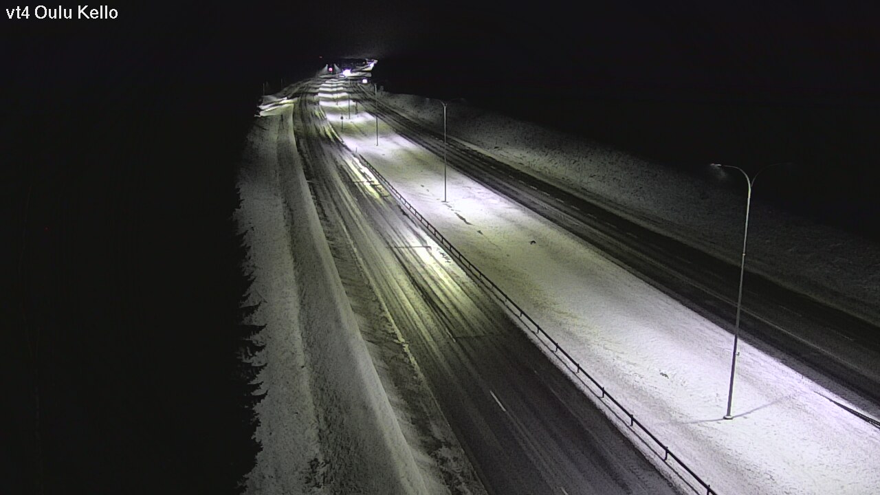 Weather Camera Image Väg 4 Uleåborg, Kello, Oulu, Pohjois-Pohjanmaa