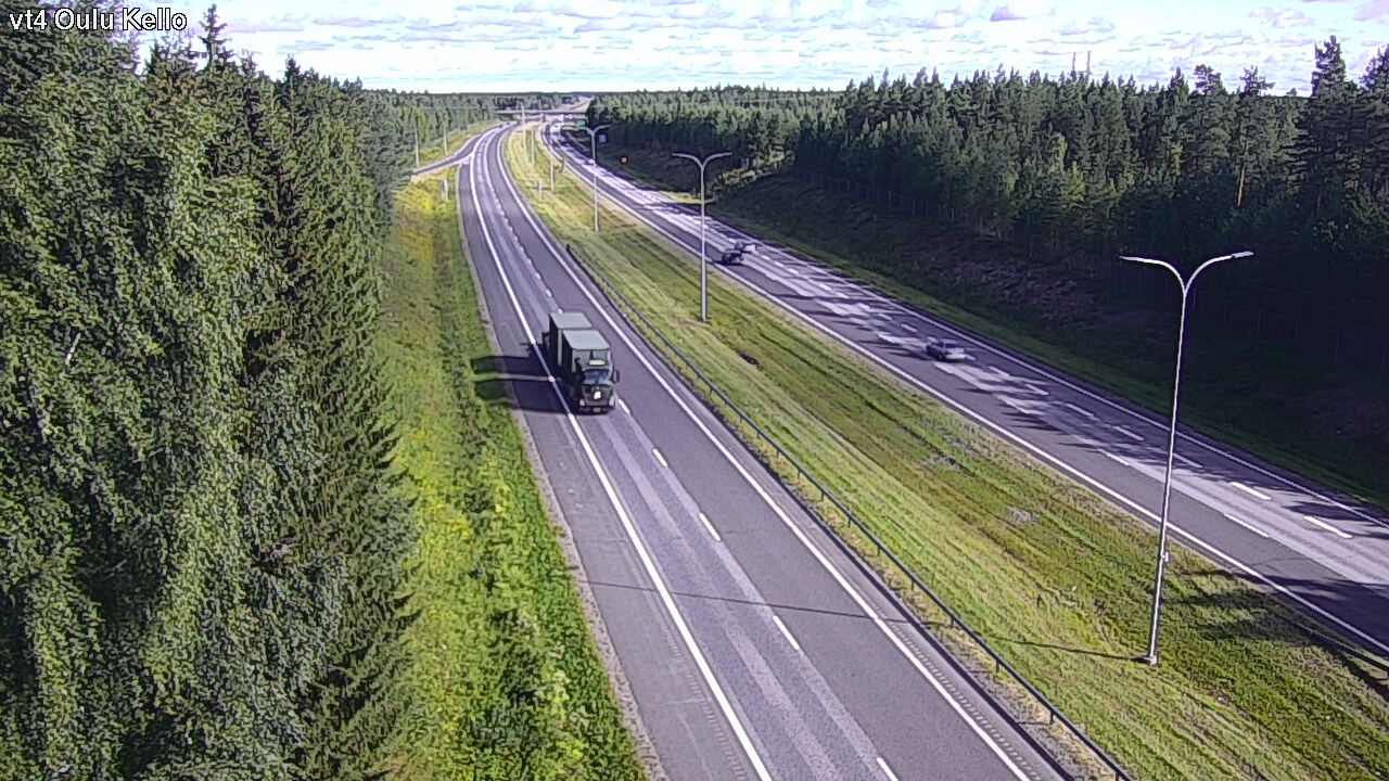 Kelikamerat Kuva Tie 4 Oulu, Kello, Oulu, Pohjois-Pohjanmaa