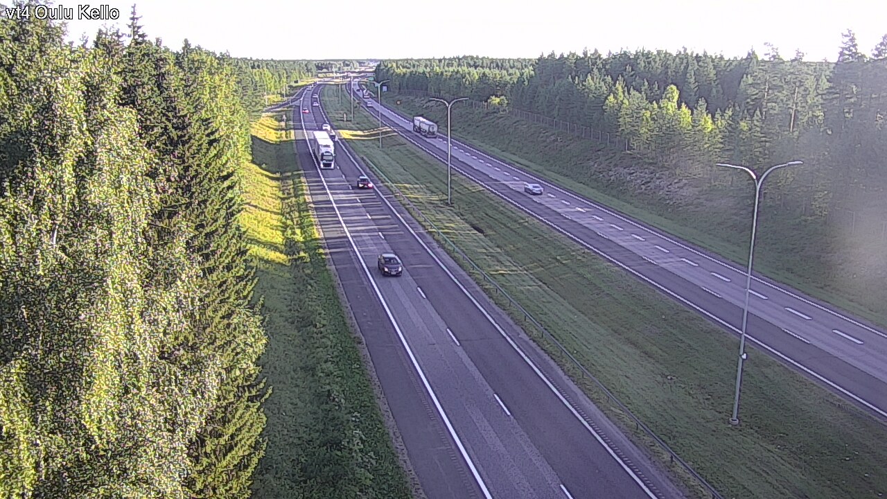 Weather Camera Image Road 4 Oulu, Kello, Oulu, Pohjois-Pohjanmaa