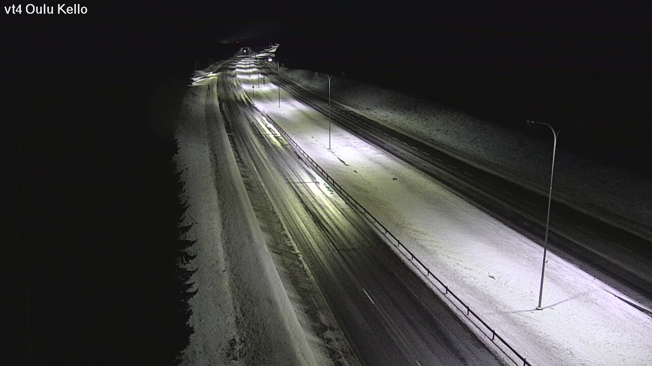 Weather Camera Image Väg 4 Uleåborg, Kello, Oulu, Pohjois-Pohjanmaa