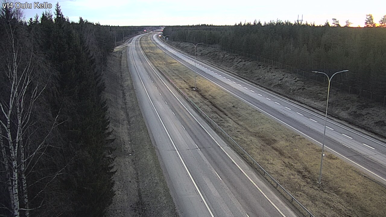 Weather Camera Image Road 4 Oulu, Kello, Oulu, Pohjois-Pohjanmaa