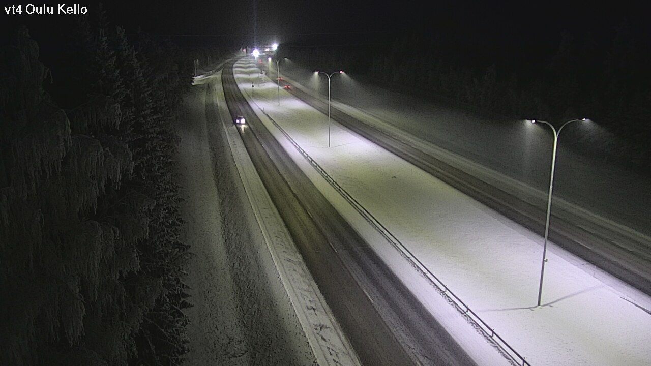 Weather Camera Image Väg 4 Uleåborg, Kello, Oulu, Pohjois-Pohjanmaa