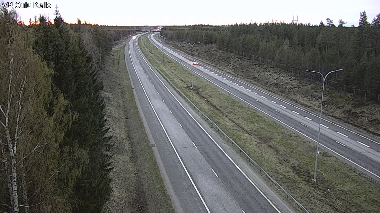 Weather Camera Image Väg 4 Uleåborg, Kello, Oulu, Pohjois-Pohjanmaa