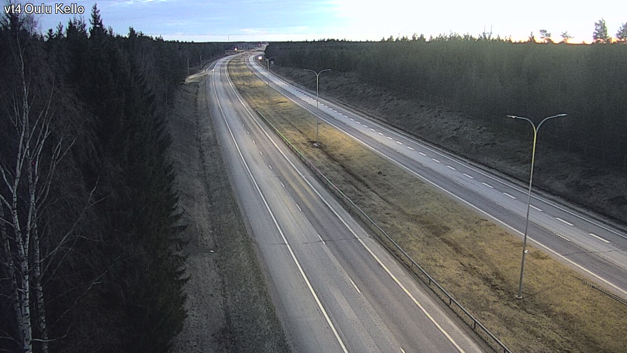 Weather Camera Image Road 4 Oulu, Kello, Oulu, Pohjois-Pohjanmaa