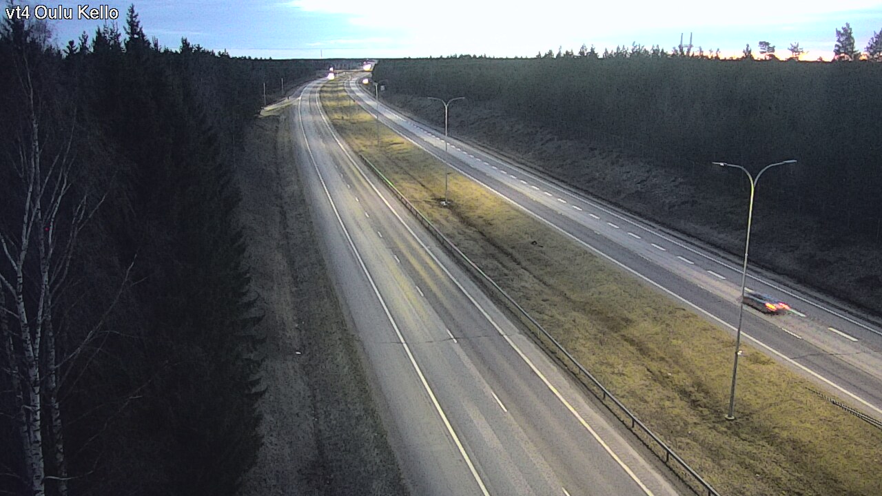 Weather Camera Image Road 4 Oulu, Kello, Oulu, Pohjois-Pohjanmaa