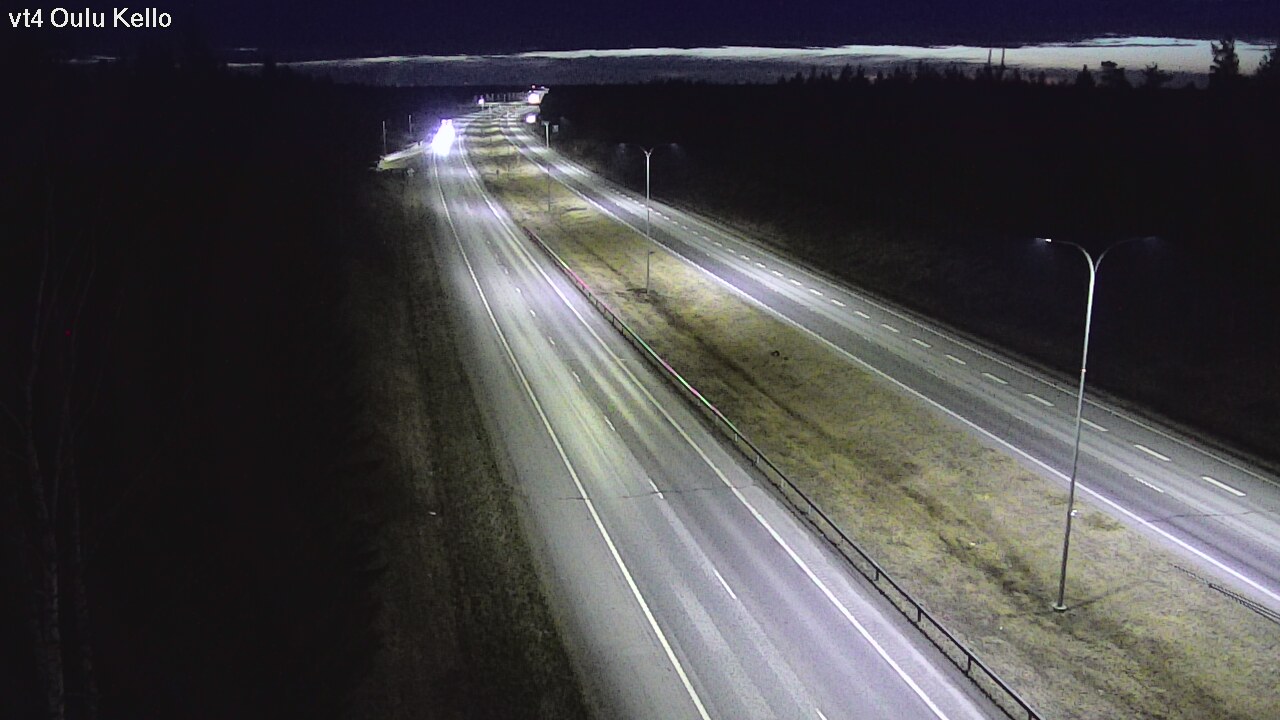 Weather Camera Image Road 4 Oulu, Kello, Oulu, Pohjois-Pohjanmaa