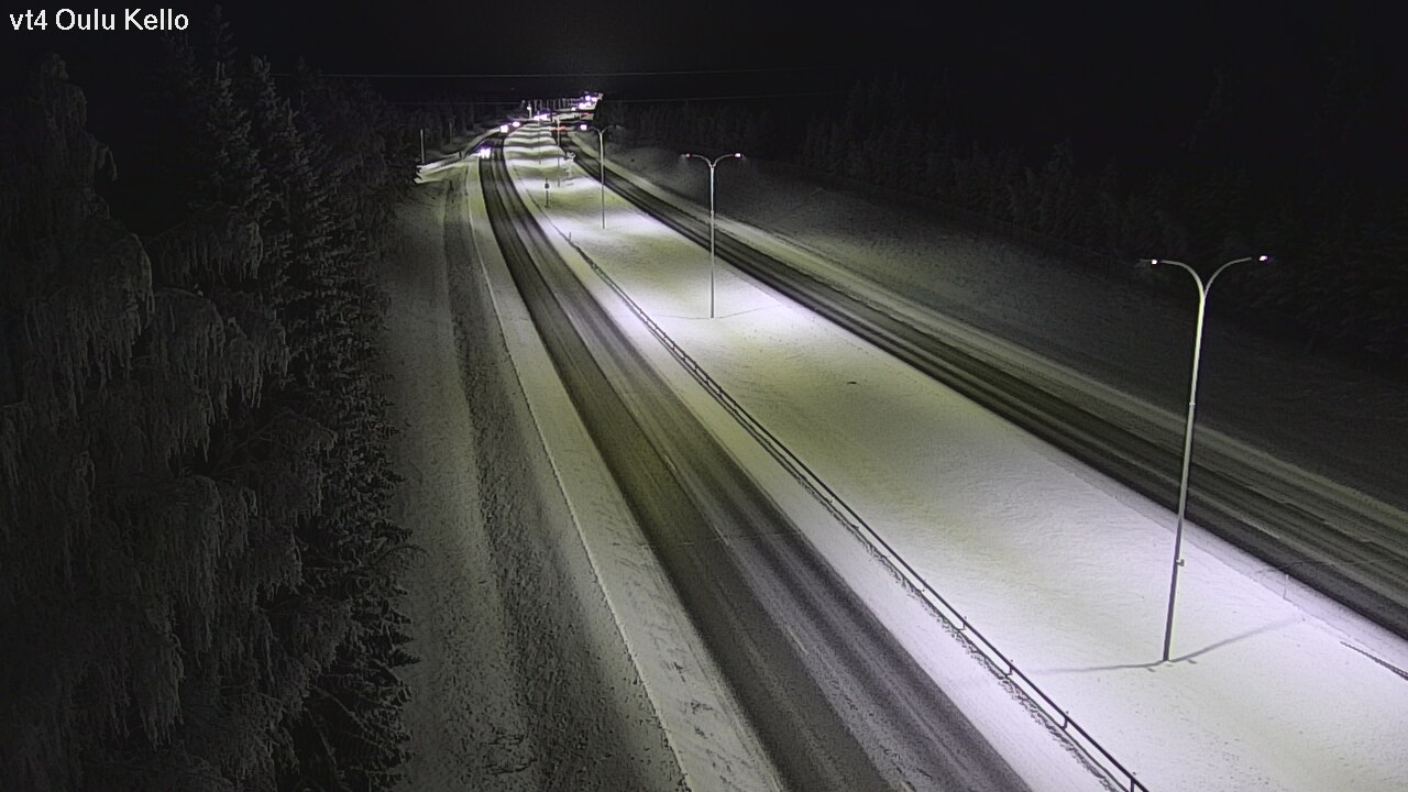 Weather Camera Image Väg 4 Uleåborg, Kello, Oulu, Pohjois-Pohjanmaa