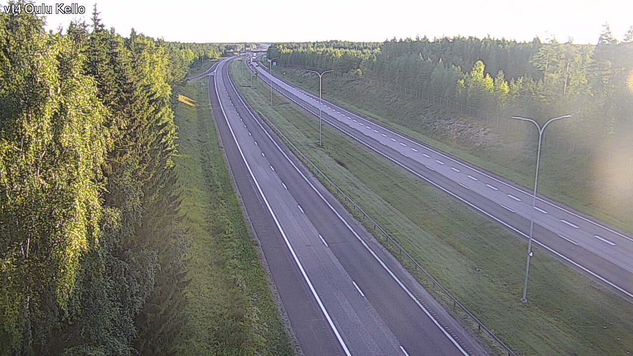 Weather Camera Image Road 4 Oulu, Kello, Oulu, Pohjois-Pohjanmaa