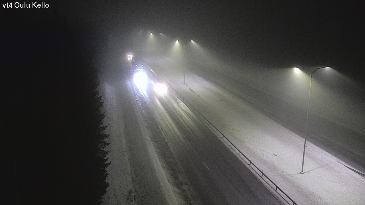 Weather Camera Image Väg 4 Uleåborg, Kello, Oulu, Pohjois-Pohjanmaa