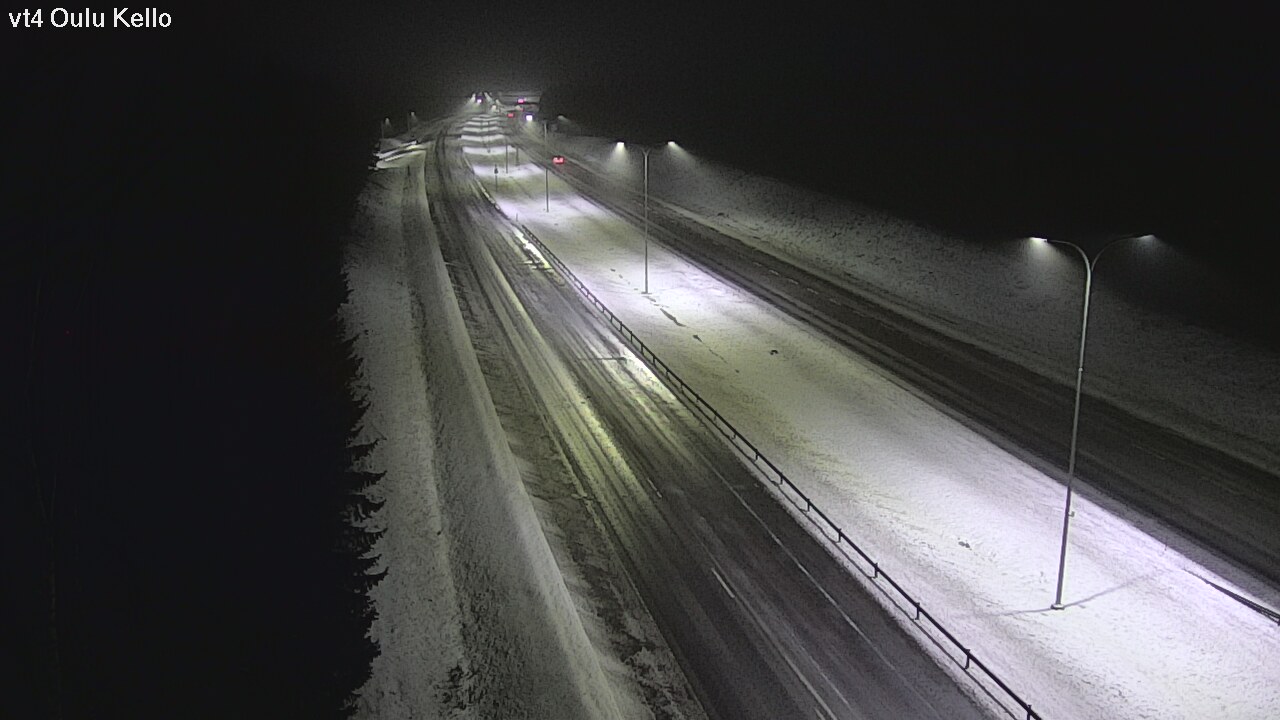 Weather Camera Image Väg 4 Uleåborg, Kello, Oulu, Pohjois-Pohjanmaa
