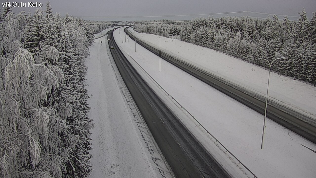 Weather Camera Image Väg 4 Uleåborg, Kello, Oulu, Pohjois-Pohjanmaa