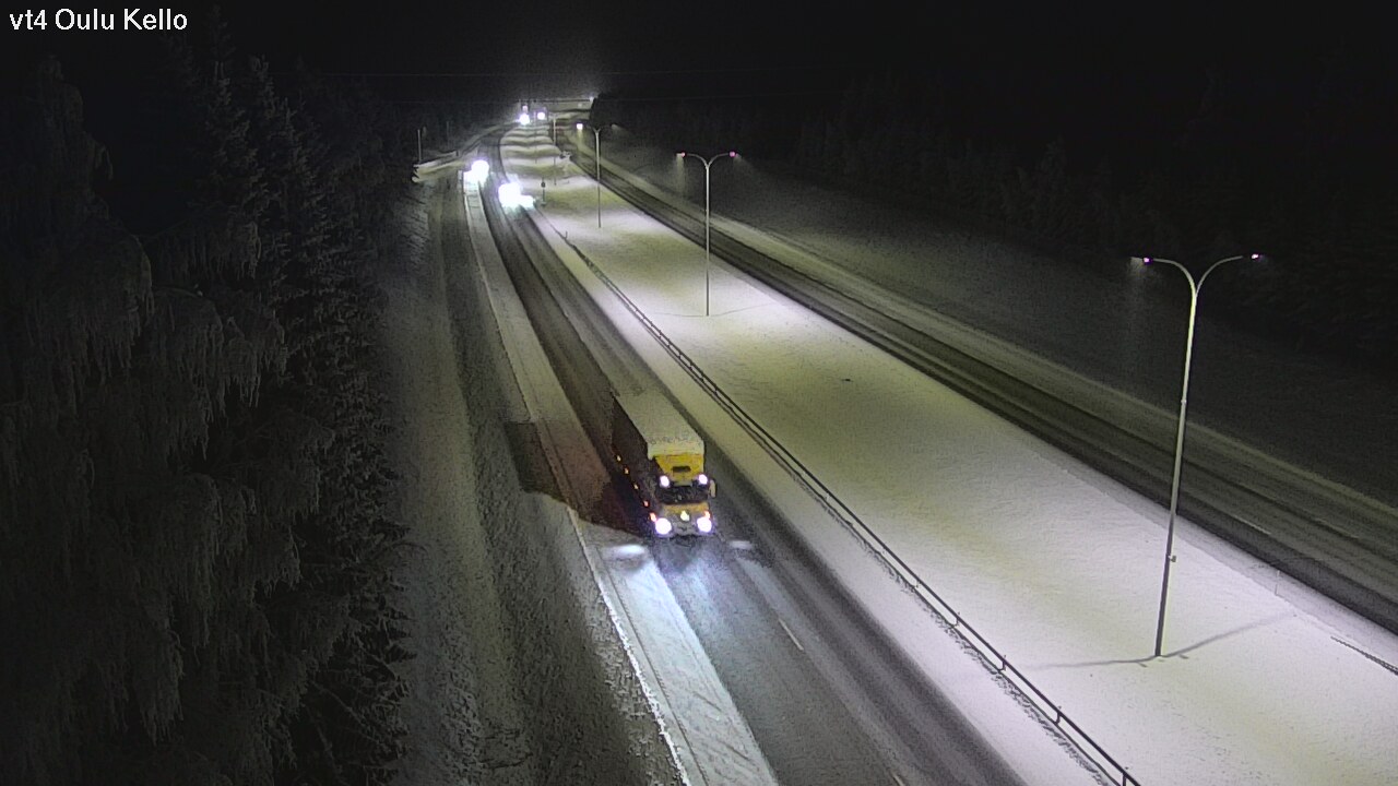 Weather Camera Image Väg 4 Uleåborg, Kello, Oulu, Pohjois-Pohjanmaa
