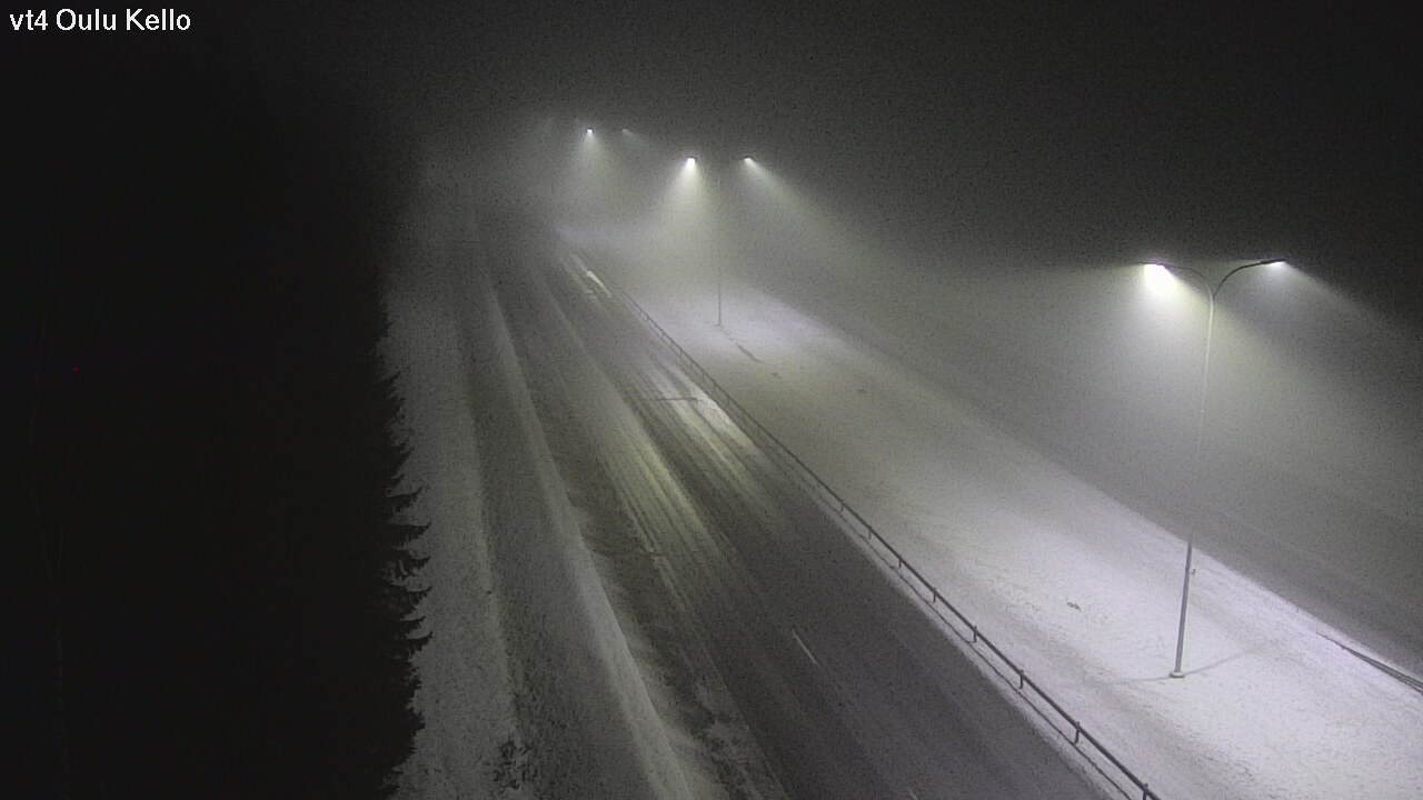 Weather Camera Image Väg 4 Uleåborg, Kello, Oulu, Pohjois-Pohjanmaa