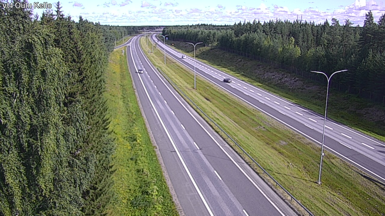 Weather Camera Image Road 4 Oulu, Kello, Oulu, Pohjois-Pohjanmaa