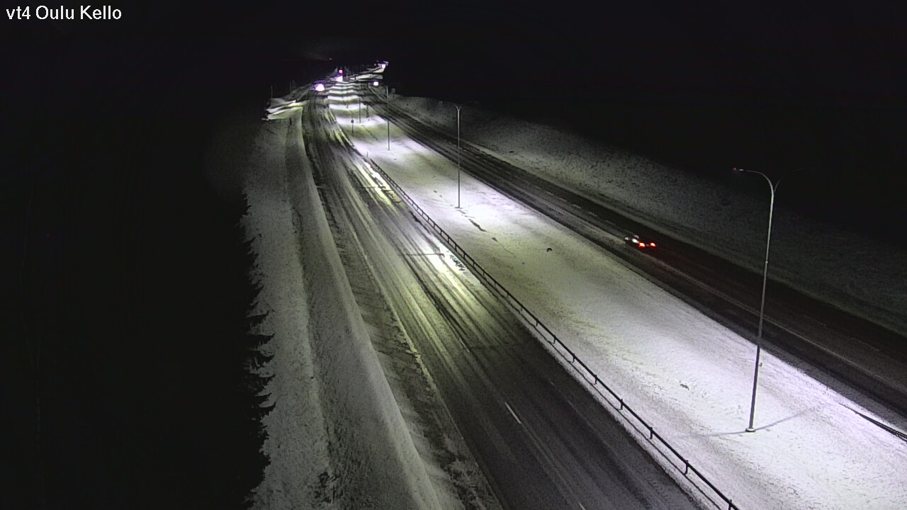 Weather Camera Image Väg 4 Uleåborg, Kello, Oulu, Pohjois-Pohjanmaa