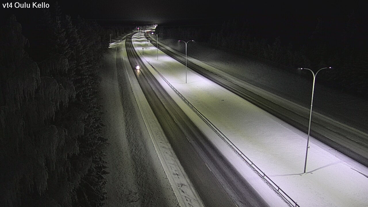 Weather Camera Image Väg 4 Uleåborg, Kello, Oulu, Pohjois-Pohjanmaa