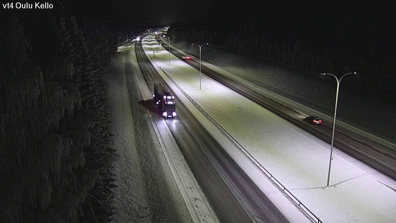 Weather Camera Image Väg 4 Uleåborg, Kello, Oulu, Pohjois-Pohjanmaa