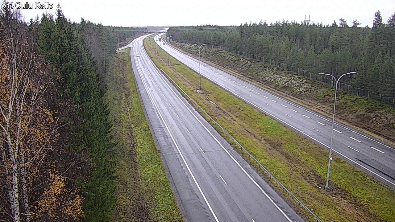 Weather Camera Image Väg 4 Uleåborg, Kello, Oulu, Pohjois-Pohjanmaa
