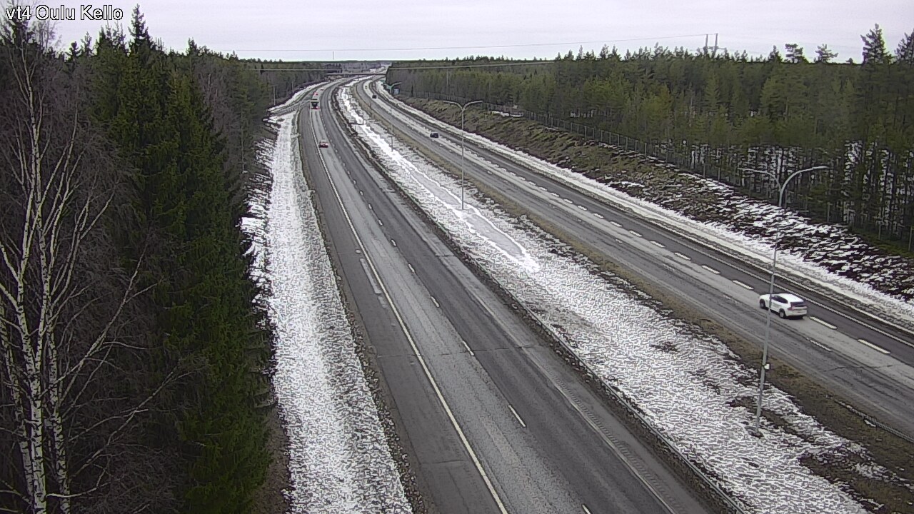 Weather Camera Image Road 4 Oulu, Kello, Oulu, Pohjois-Pohjanmaa