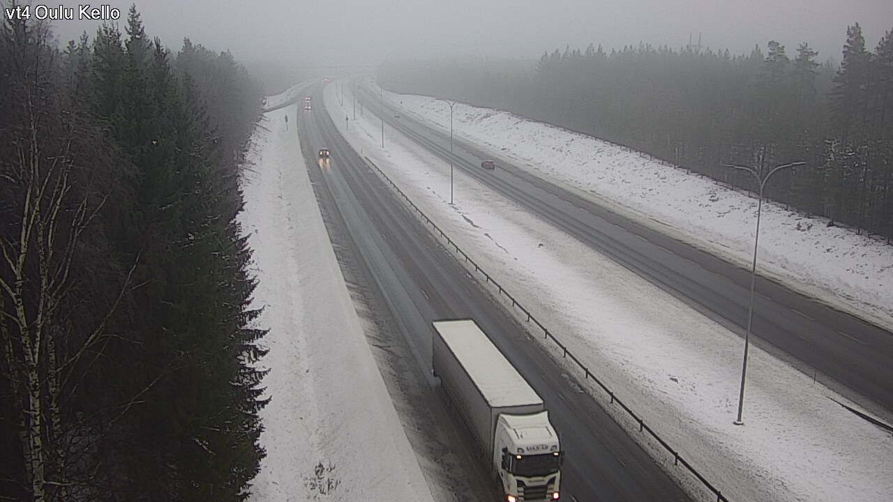 Weather Camera Image Väg 4 Uleåborg, Kello, Oulu, Pohjois-Pohjanmaa