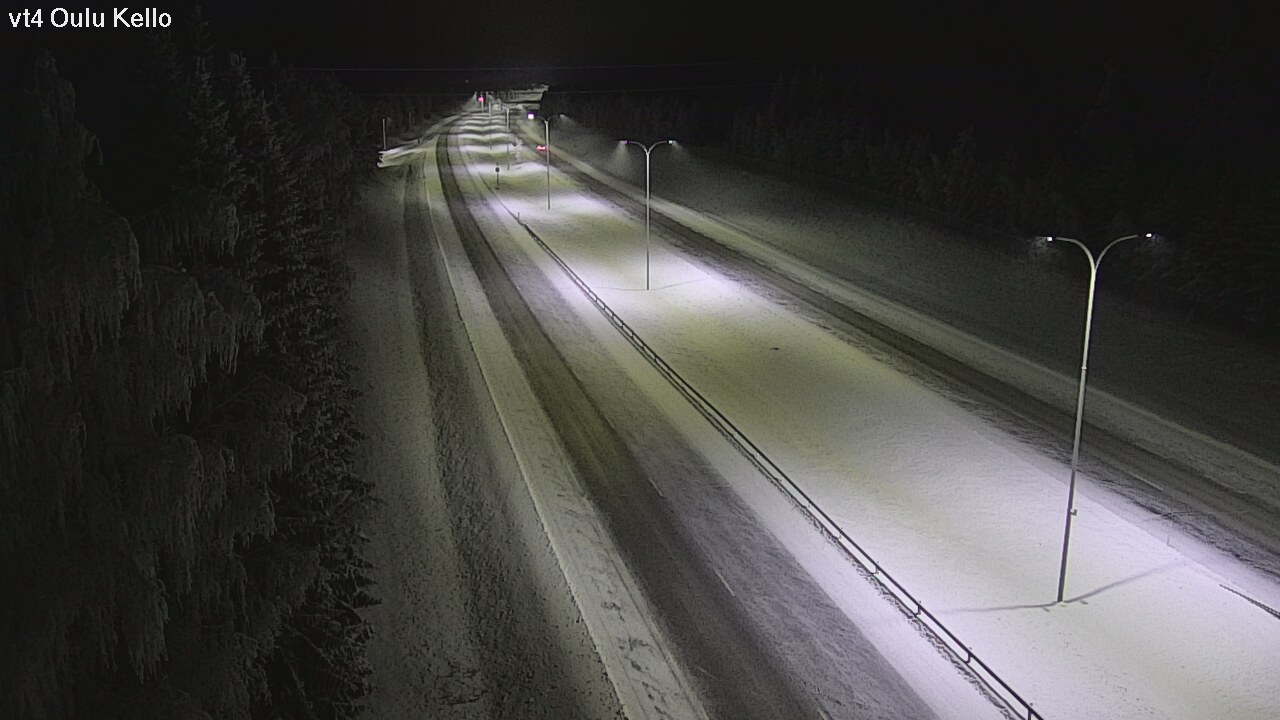 Weather Camera Image Road 4 Oulu, Kello, Oulu, Pohjois-Pohjanmaa