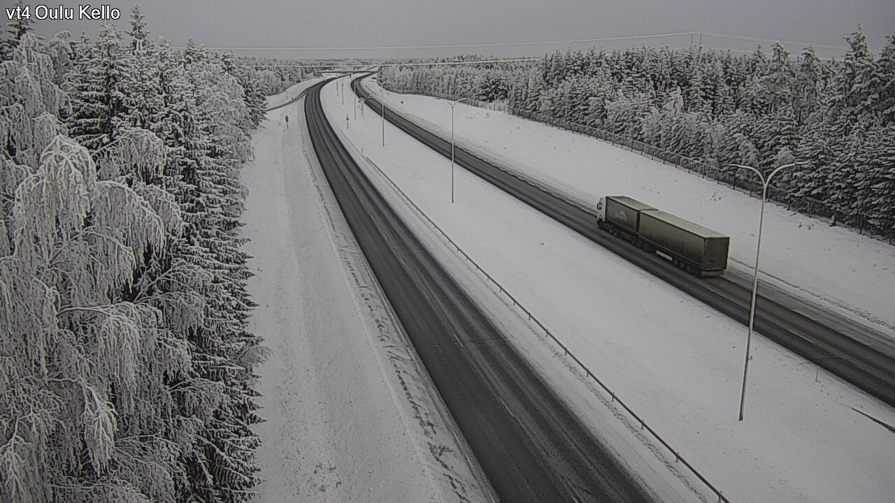 Weather Camera Image Väg 4 Uleåborg, Kello, Oulu, Pohjois-Pohjanmaa