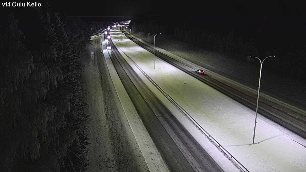 Weather Camera Image Väg 4 Uleåborg, Kello, Oulu, Pohjois-Pohjanmaa