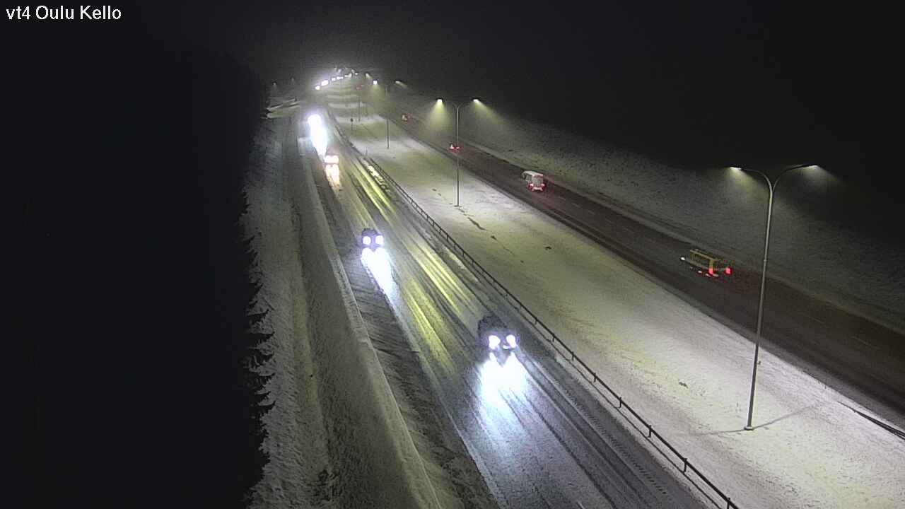 Weather Camera Image Väg 4 Uleåborg, Kello, Oulu, Pohjois-Pohjanmaa