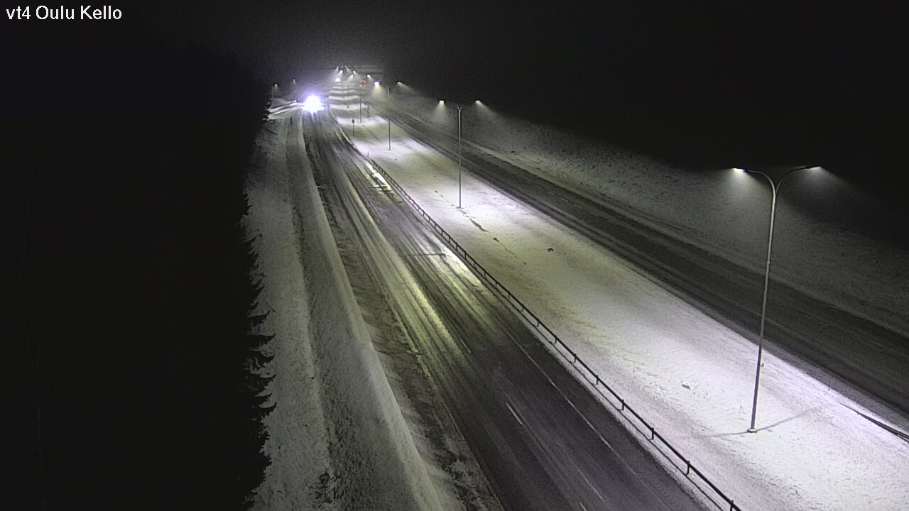 Weather Camera Image Väg 4 Uleåborg, Kello, Oulu, Pohjois-Pohjanmaa